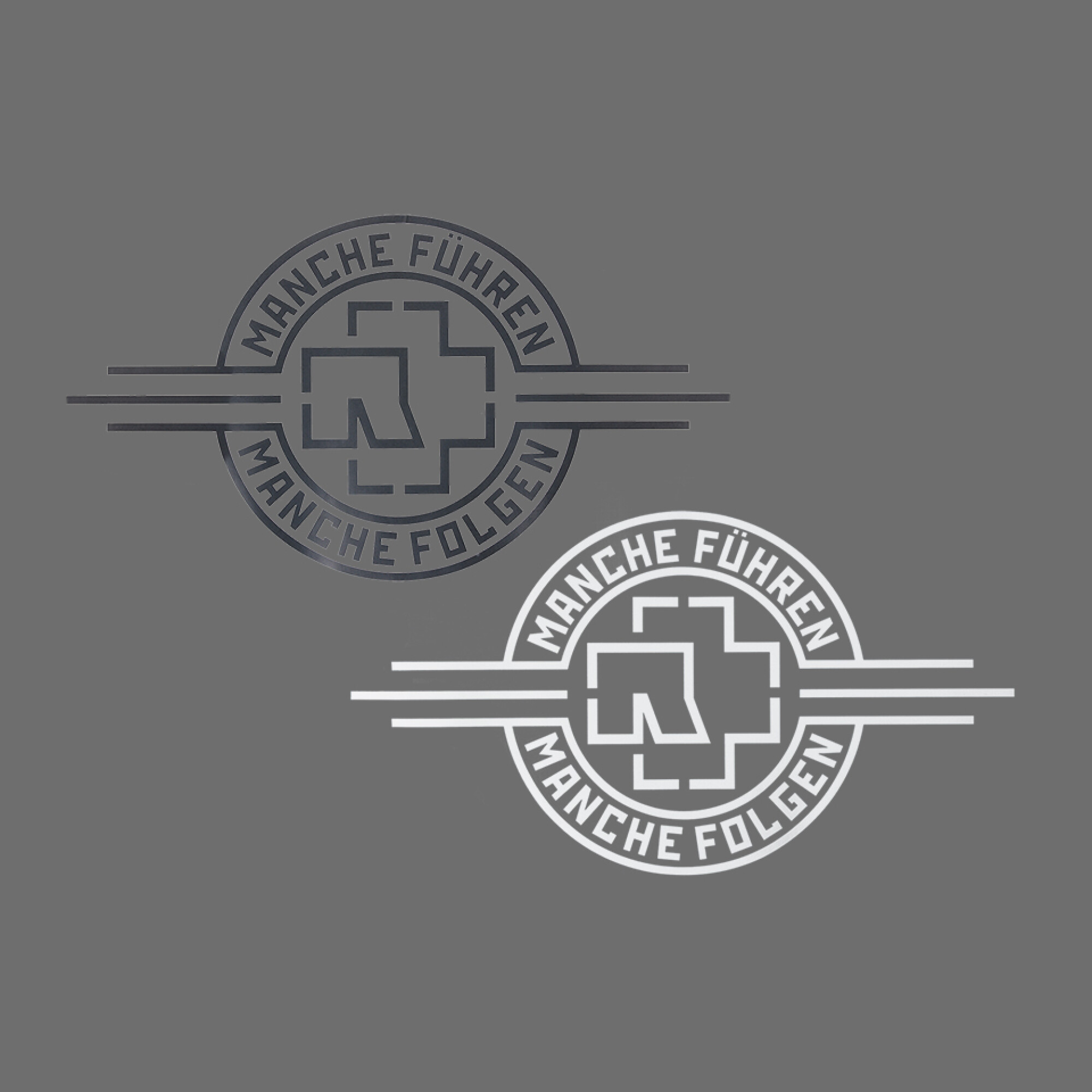Window decal ”Manche Führen Manche Folgen”