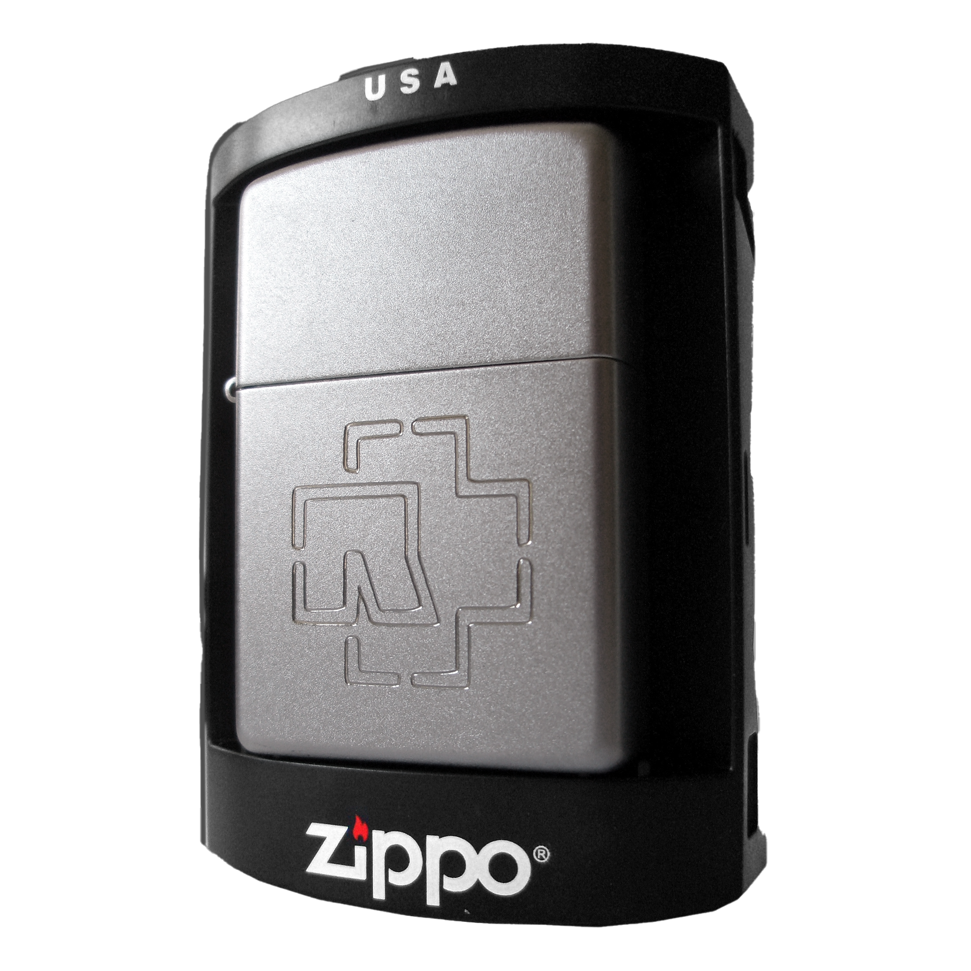 Zippo lighter ”Logo” *Satin Chrome* | Rammstein-Shop Zippo lighter ”Logo” *Satin Chrome* | Rammstein-Shop