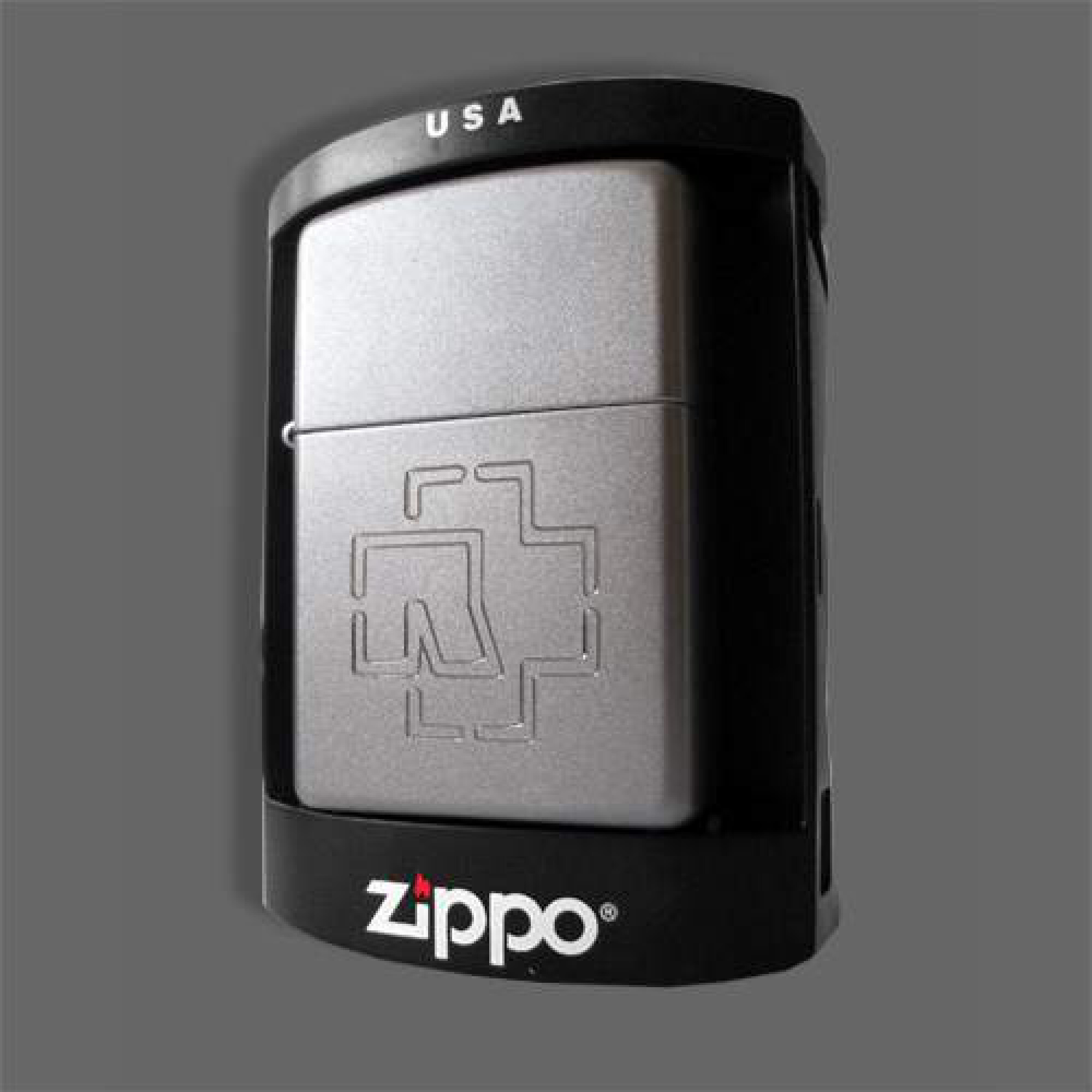 Zippo lighter ”Logo” *Satin Chrome*