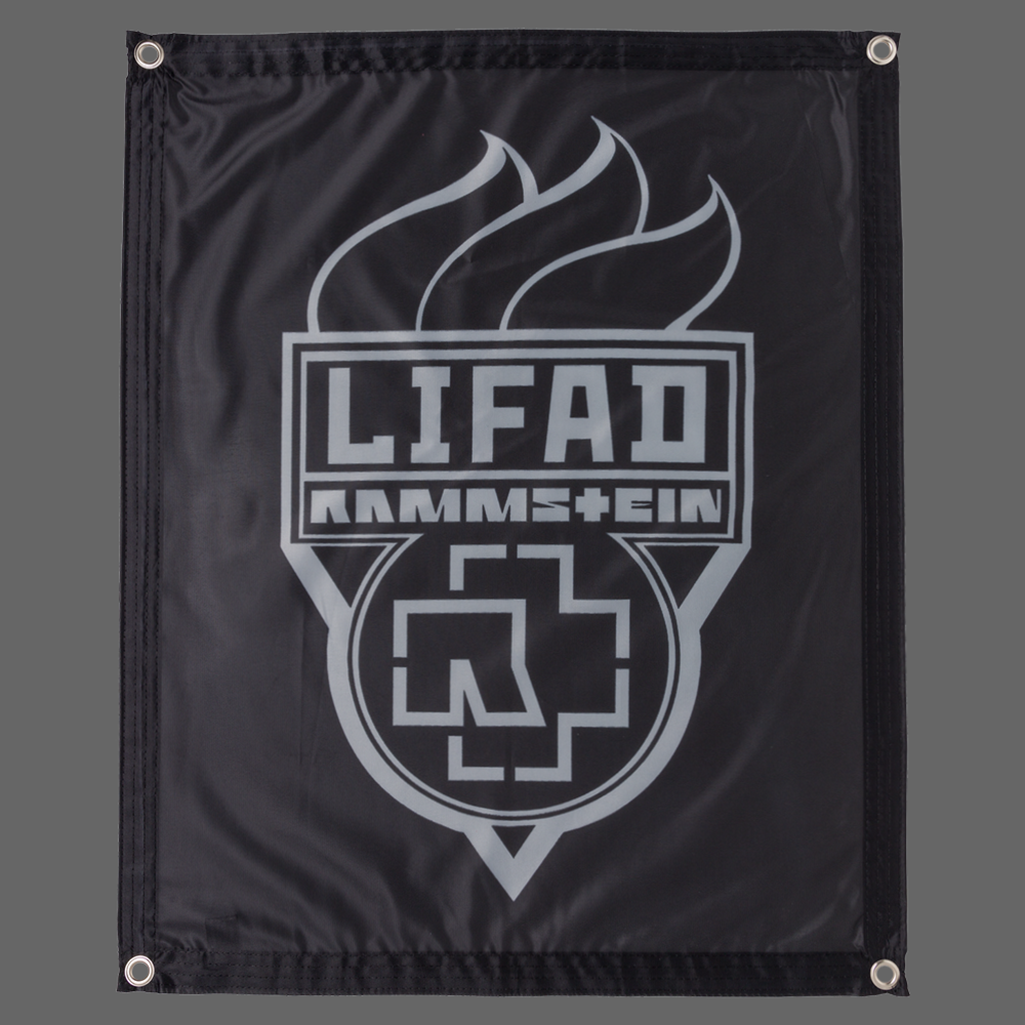 Flag Rammstein on шёлке, 90 х135 cm-for manual древка flag
