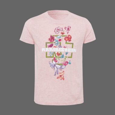 Rammstein-Shop Kids *heather | ”Blumen” T-shirt pink*