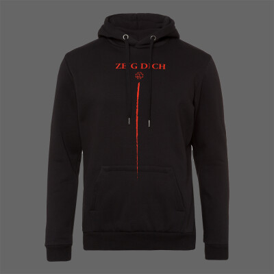 Hoodie back top print dames