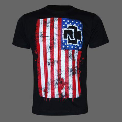 Rammstein American Flag Grunge Gift TShirt - Yumtshirt